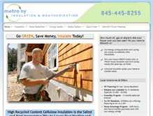 Tablet Screenshot of metronyinsulation.com